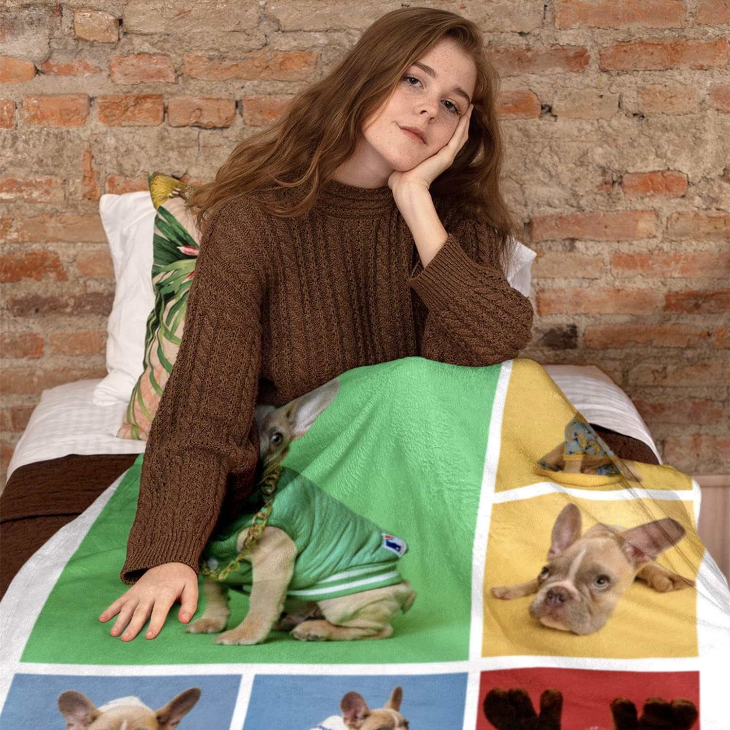 Easycosy Ships Next Day, Custom Blankets with Picture and Text, High-Definition Printed Personalized Blankets, Customized Photo Throw Blanket for Mom, Dad, Couple, Him & Her