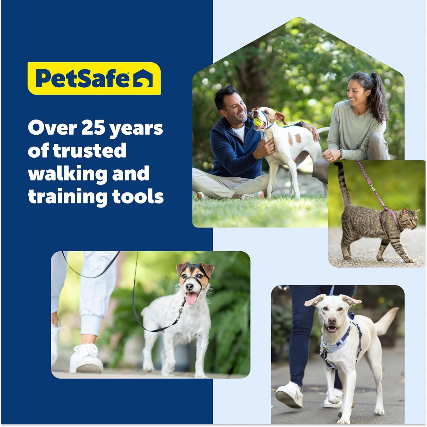 PetSafe Easy Walk Comfort No-Pull Dog Harness - Better Walk Training Harness - Full Body Padded Design - Durable Fabric - 5 Point Adjustable Fit - Everyday Leash Training - Black - Medium/Large