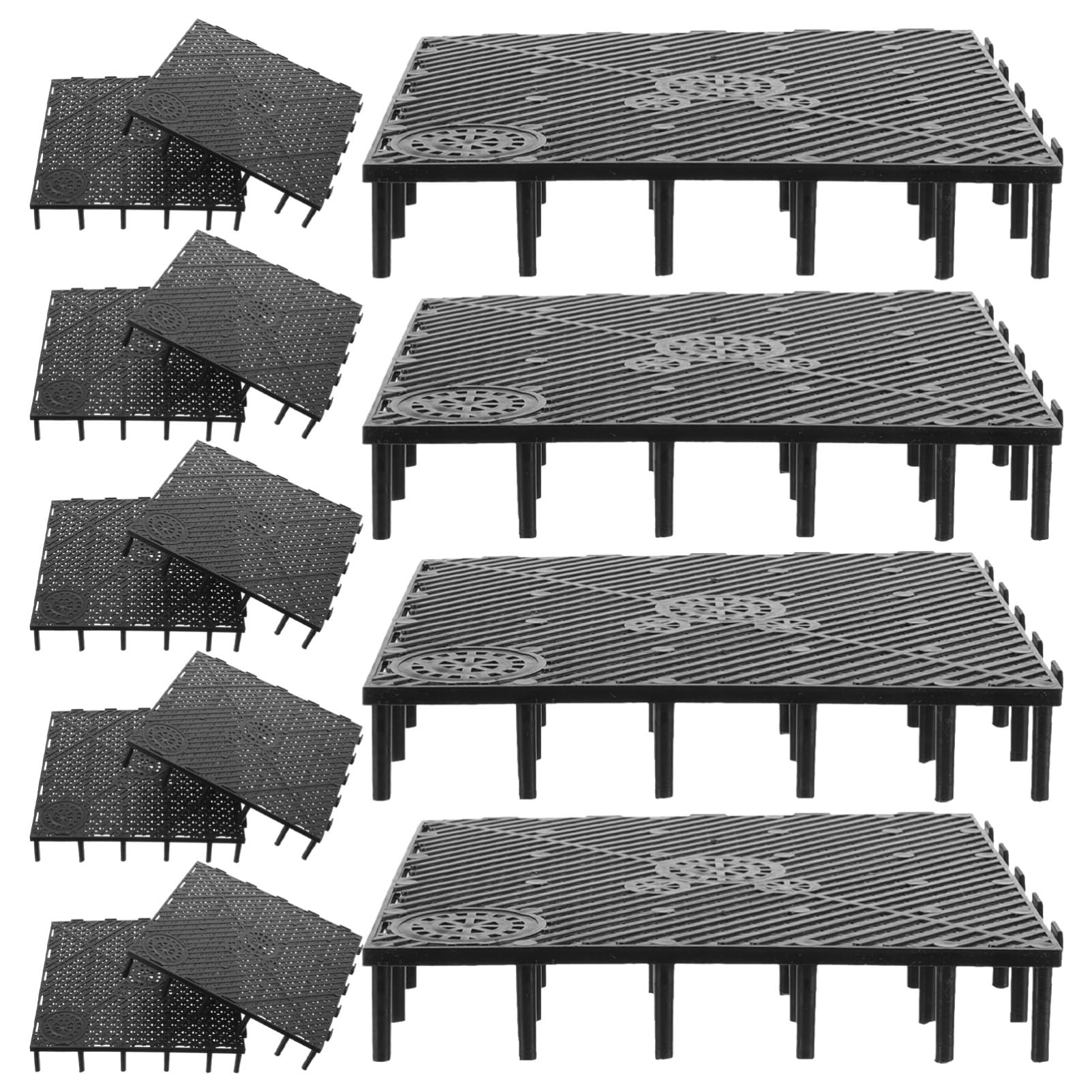 BESPORTBLE 20 Pezzi Piastra Filtrante in PVC per Fondo Acquario Dispositivo di Filtraggio per Fondo Acquario Vassoio Filtrante Giunzione e Filtrazione Installazione Semplice Flusso d Acqua