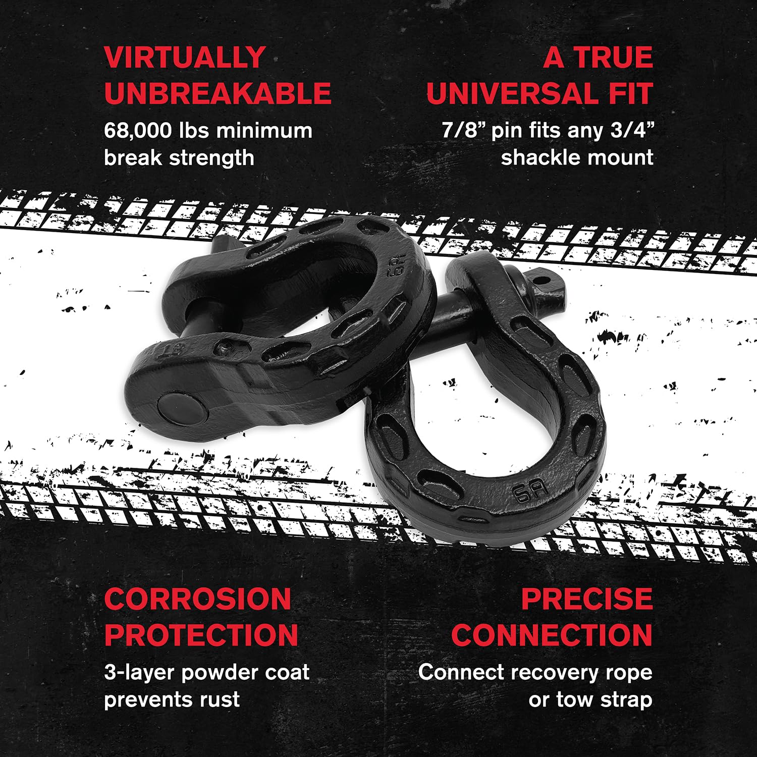 All Top Recovery Pack 7in1 Water Resist Offroad Gear Bag With Tow Strap Tree Saver Extension Strap Damper 2 Soft Shackles