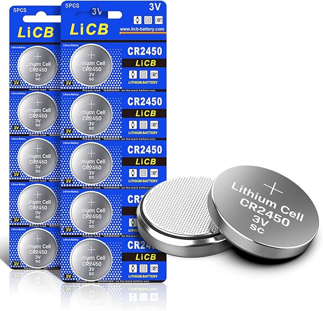 LiCB CR2450 3V Lithium Battery (10PCS)
