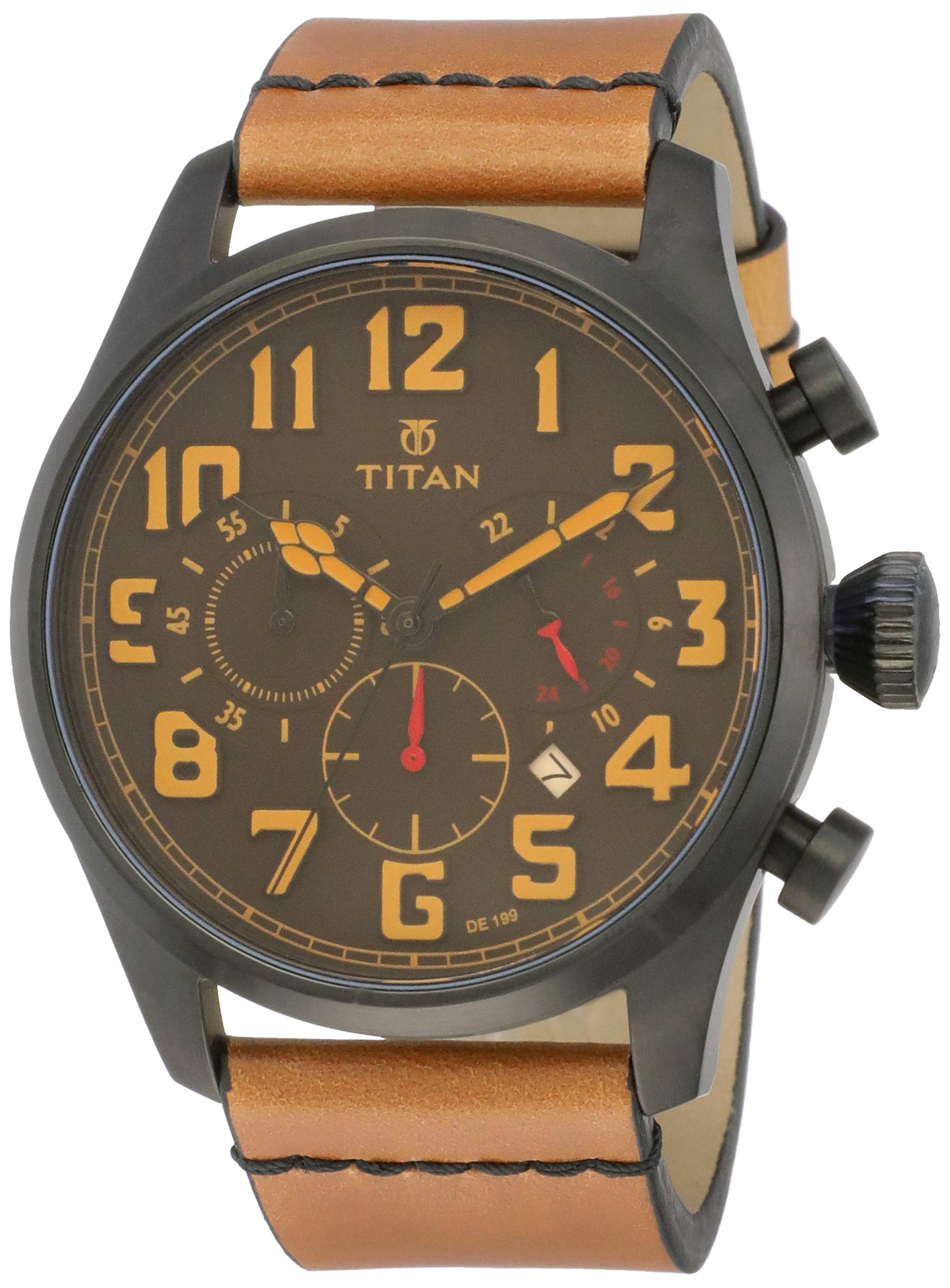 Titan Men Leather Purple Upgrades Analog Grey Dial Watch-Nl9477Nl02, Band Color-Brown (B00S4SLC3Y) Amazon Price History, Amazon Price Tracker
