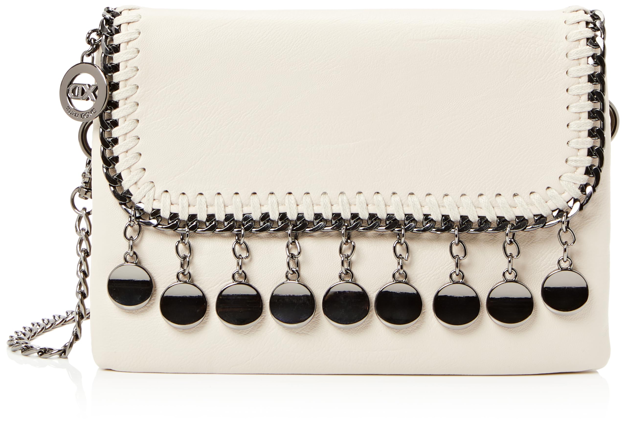 NAEMI Women's Handbag Bag Clutch, Wool White, One Size