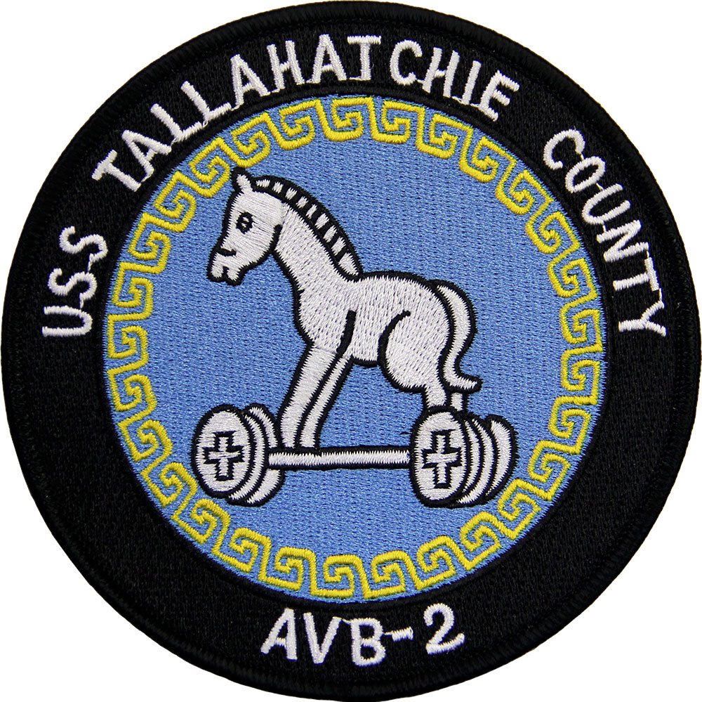 USS Tallahatchie County AVB-2 Ship Patch Full Color