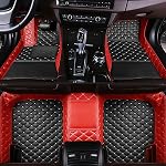 Tapis de plancher de voiture sur mesure pour les voitures 99% Sedan SUV Voiture de sport Couverture complète Mignon Hommes Femmes Pads Protection Linges de sol en cuir non glissant Automobile Tapis de sol tapetes para carro (3)