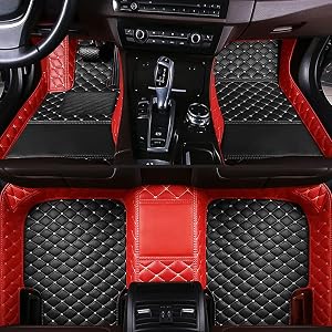 Custom Making Car Floor Mats for Cars for 99% Sedan SUV Sports Car Full Coverage Cute Men Women Pads Protection Non-Slip Leather Floor Liners Automotive Floor mats tapetes para carro (3)