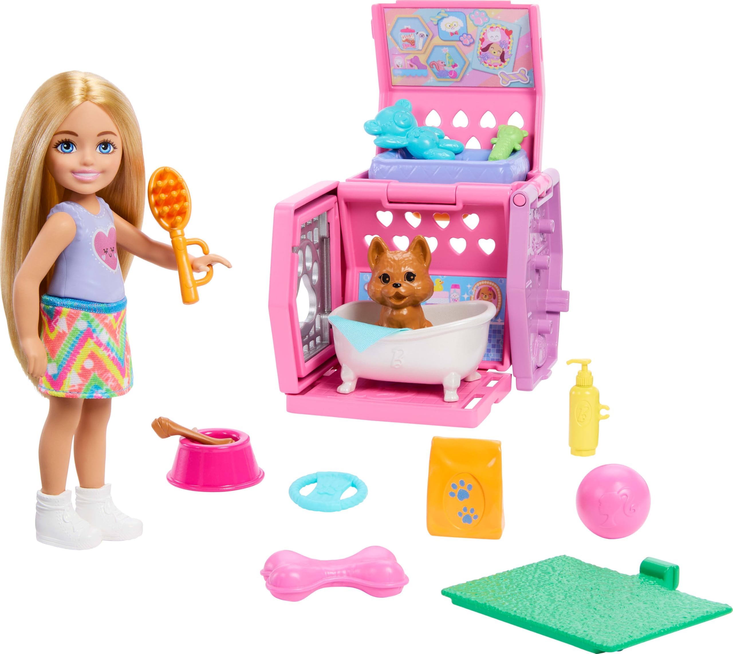 Chelsea Puppy Carrier and Doll Set