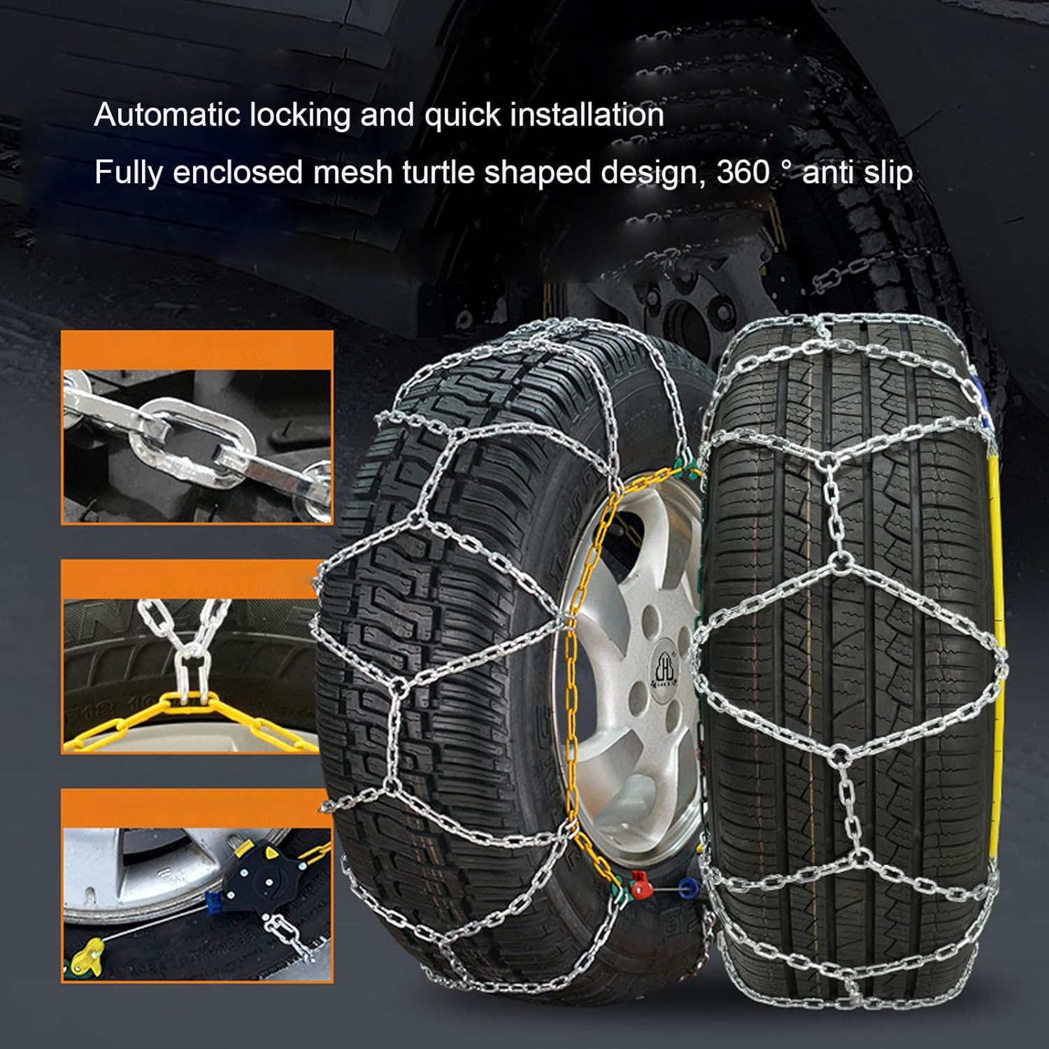 スノーチェーン タイヤチェーン 車 SUV ピックアップトラック用 再利用