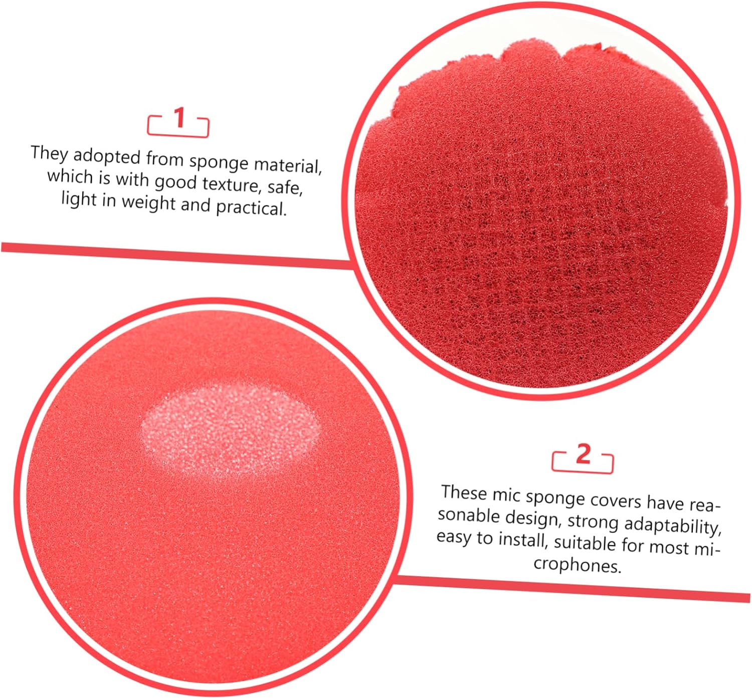 400pcs Disposable Mic Sponge Covers Protective Microphone Sleeves for Moisture Saliva Easy to Install and Replace for Events Performances Compatible Microphones