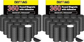 DIYMAG Magnets with Adhesive Backing, 360P Flexible Fridge Magnetic Dots (Pack of 2)