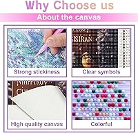 Vista 15 de Kits de pintura de diamantes para adultos, bricolaje 5D para el día de Navidad, kit de pintura de diamantes para el día de Navidad, arte