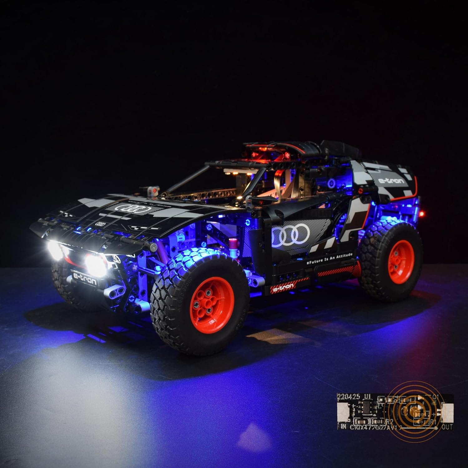 LightGo LED Lighting Kit Designed for Lego 42160 Audi RS Q e-tron Building Set - Not Include Model (Infrared Version)