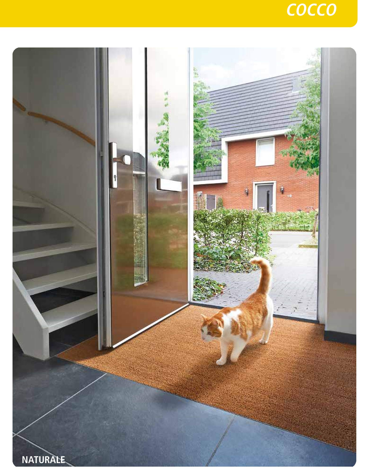 Zerbino Cocco Naturale Su Misura Al Metro Altezza 100 cm Antiscivolo Ingresso 100 % Made In Italy | Leroy Merlin
