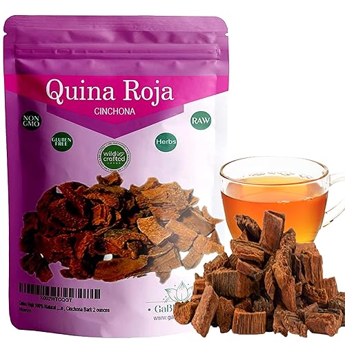 Corteza de Cinchona de Quina Roja, (4 oz114 GR) 100% pura y natural, Quina roja, corteza de Cinchona Pubescens, té Quina Roja, Cinchona roja, Quina