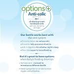 Dr. Brown’s Anti-Colic Options+ Kit de démarrage de bouteille à large neck, 9oz/270mL, avec niveau 3 Mamelon à débit moyen et doux 100% Sippy Spout en silicone, rose, BPA Gratuit. 6m+, paquet de 2