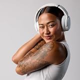 Skullcandy Crusher Evo Wireless Bluetooth Headphones with Multi-Sensory Bass, Noise Isolating Over-Ear Fit, Up to 40 Hours Battery, Microphone for iPhone Android - Bone - 2