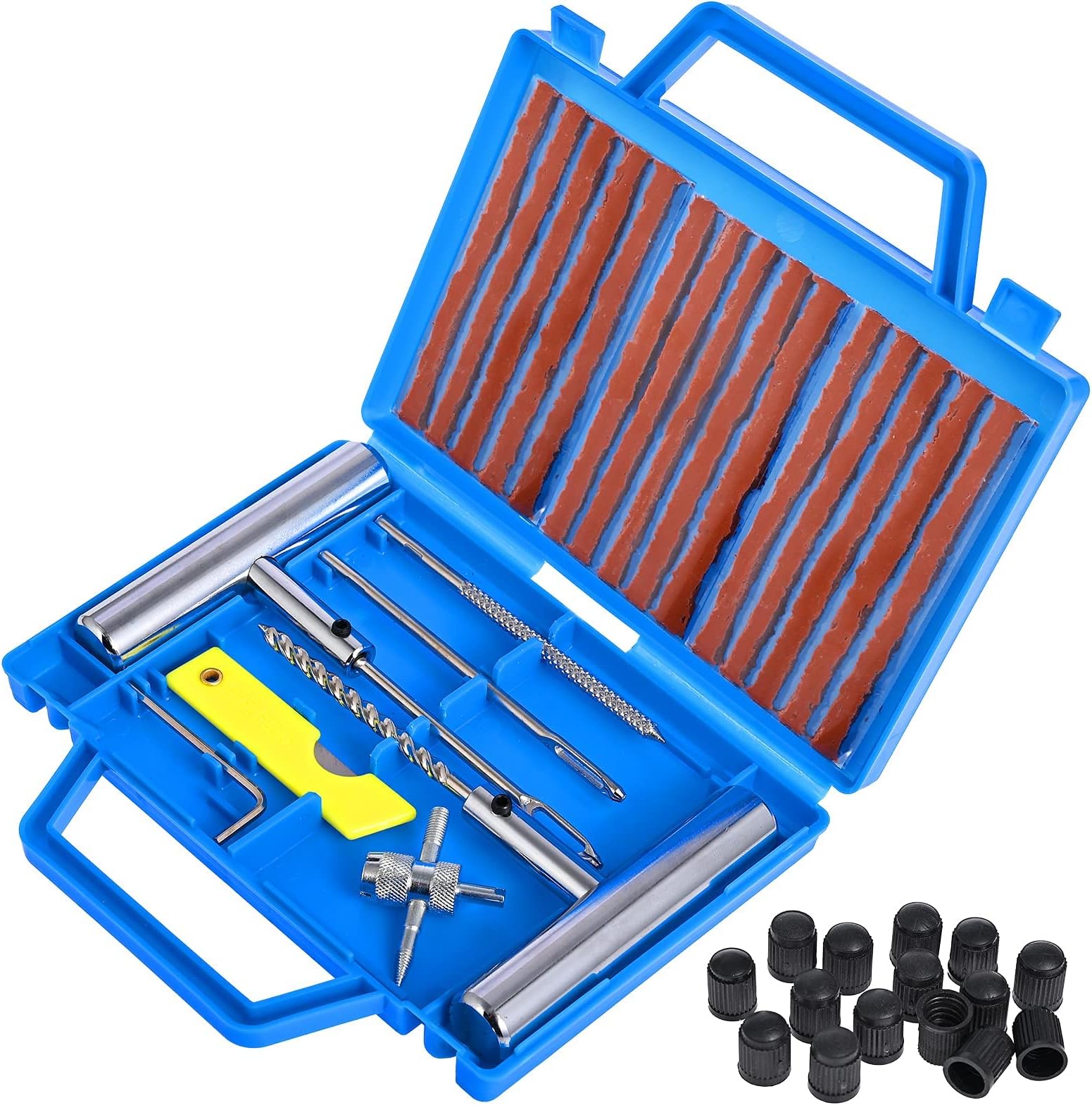 20 Pcs Tyre Repair Kit, Car Tyre Puncture Repair Kit with Screwdriver
