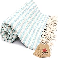 Vista 44 de Bazaar Anatolia Toalla de playa turca – 100% algodón, secado rápido, toalla a rayas sin arena para baño y campamento – De gran tamaño 71 x 39