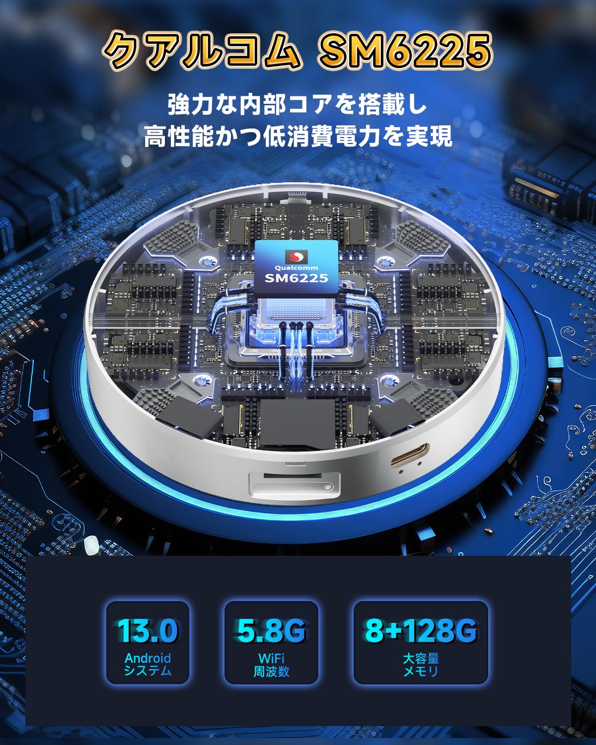 Amazon.co.jp: HEYINCAR+ H-MAX CarPlay AI Box Android 13 Adapter, 8 