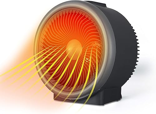Vista 8 de BLACK+DECKER - Calentador eléctrico con E-Save, calentador personal con 3 ajustes, para oficina, hogar o dormitorio, control de termostato ajustable