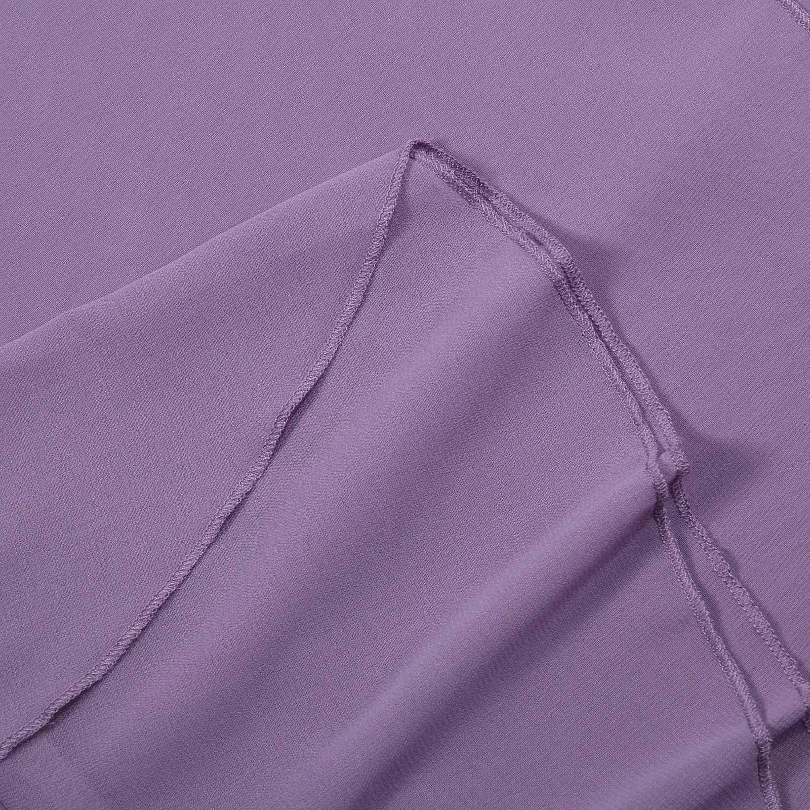 Générique Robe de Cocktail élégante et Fluide en Mousseline de Soie à Volants et Manches 3/4 pour Femme, col Rond, Volants