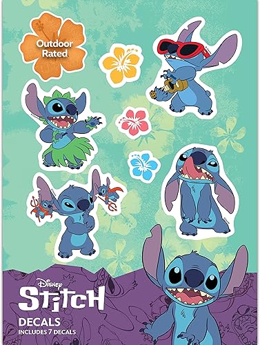 Disney Lilo and Stitch - Juego de 7 calcomanías de Lilo y Stitch para niños y adultos, calcomanías de vinilo para laptop, vaso, botella de agua, Disney Lilo and Stitch - Juego de 7 calcomanías de Lilo y Stitch para niños y adultos, calcomanías de vinilo para laptop, vaso, botella de agua,
