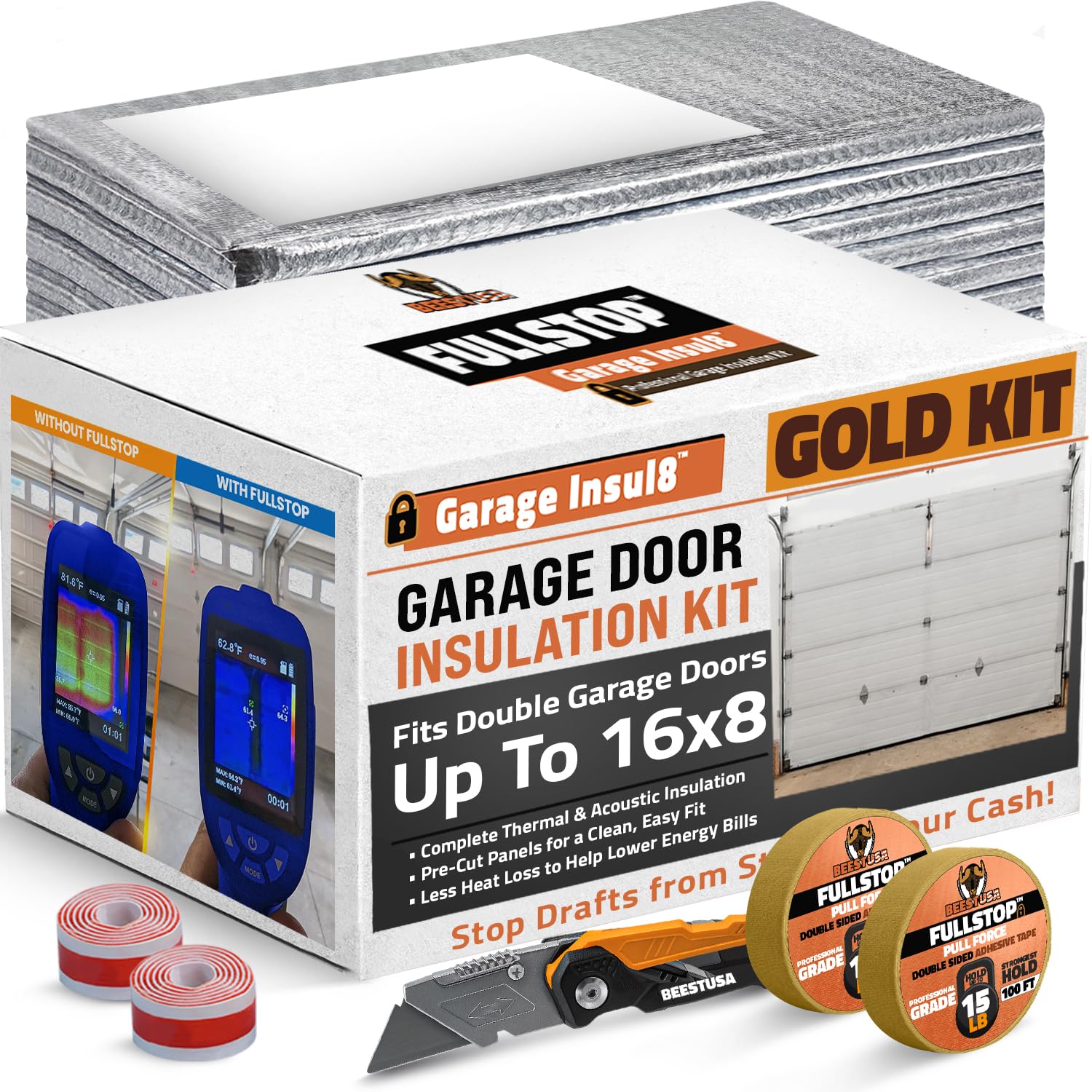 BEEST FULLSTOP Garage Door Insulation Kit