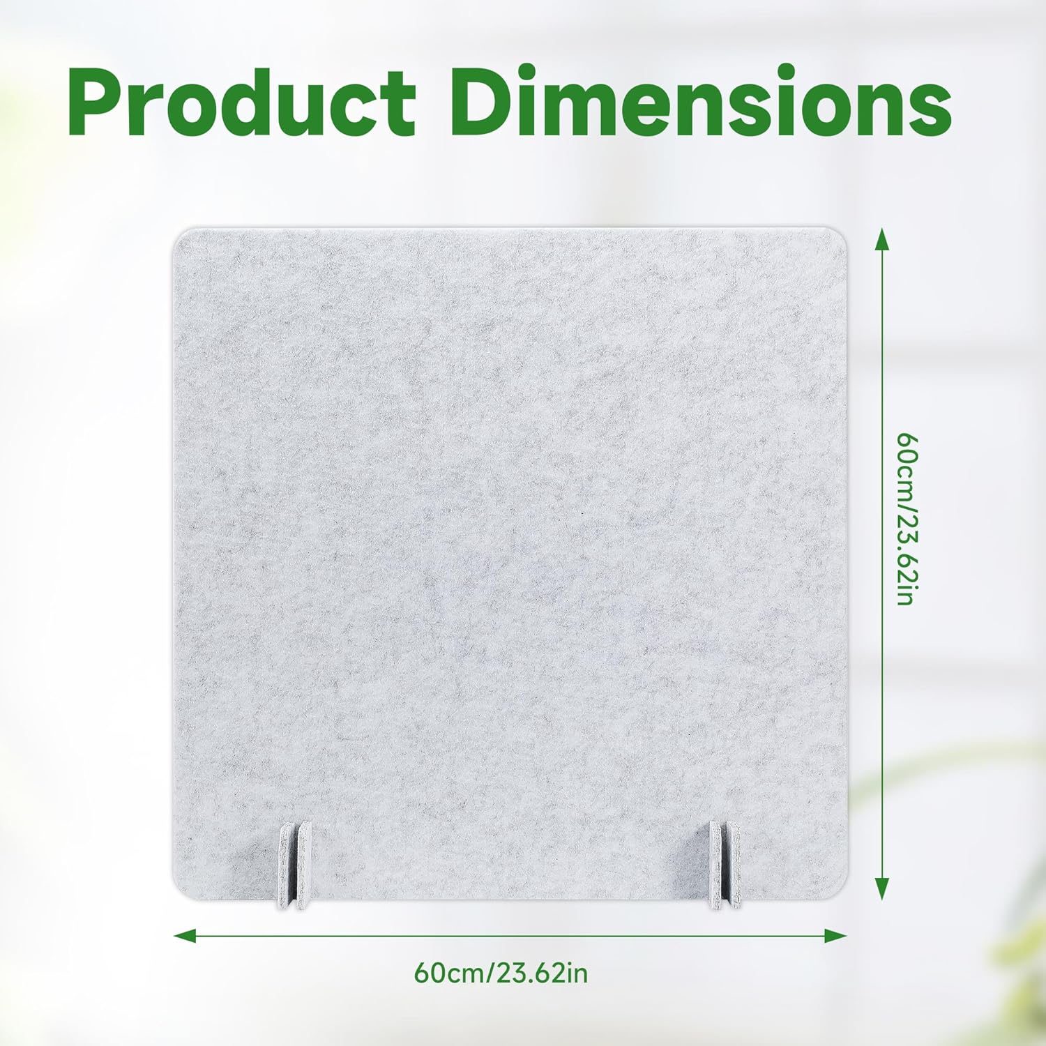 4 pack desk privacy 23.6" x 23.6" acoustic divider panel portable desk partition desk divider noise visual isolate table divider for student study reception area office library 23.6*23.6inch 4