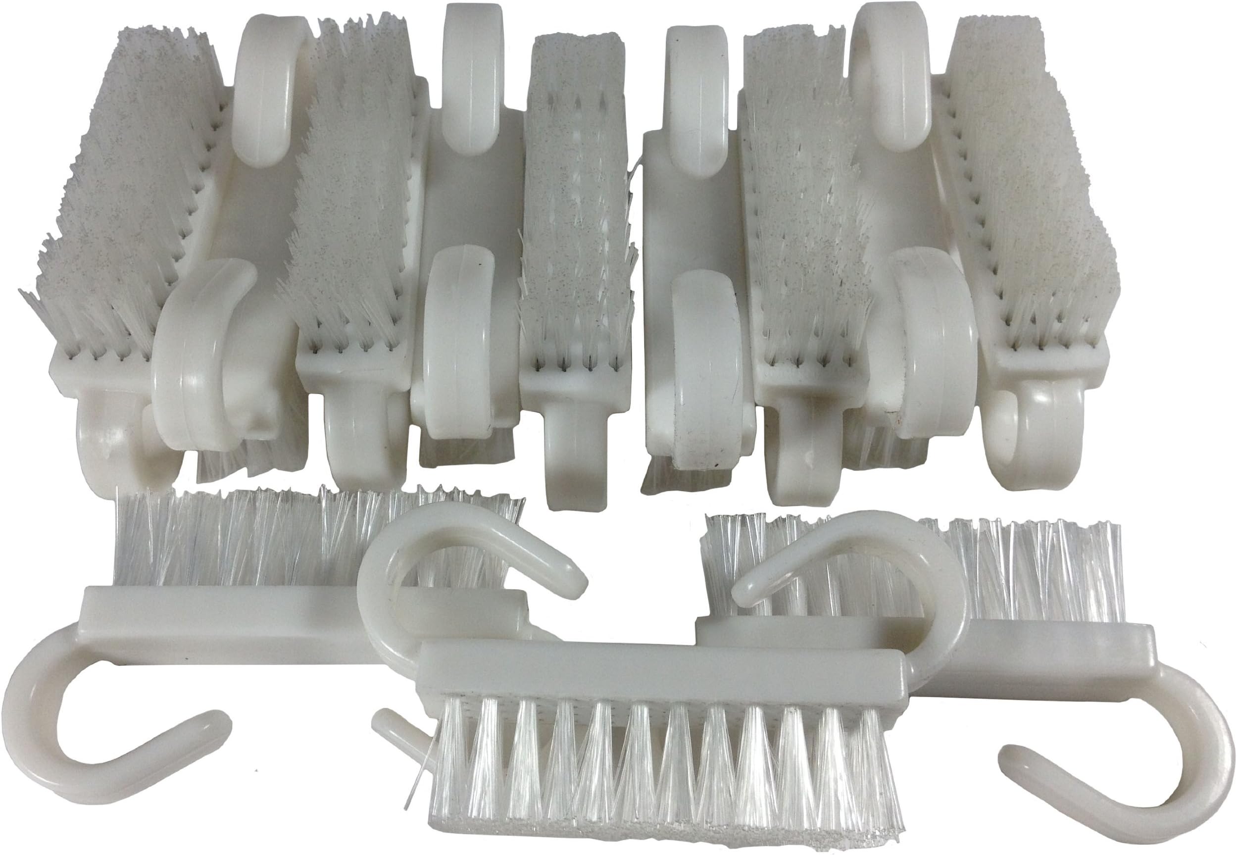 Nail Art Dust Cleaning Manicure Brushes 12 Pack (White)