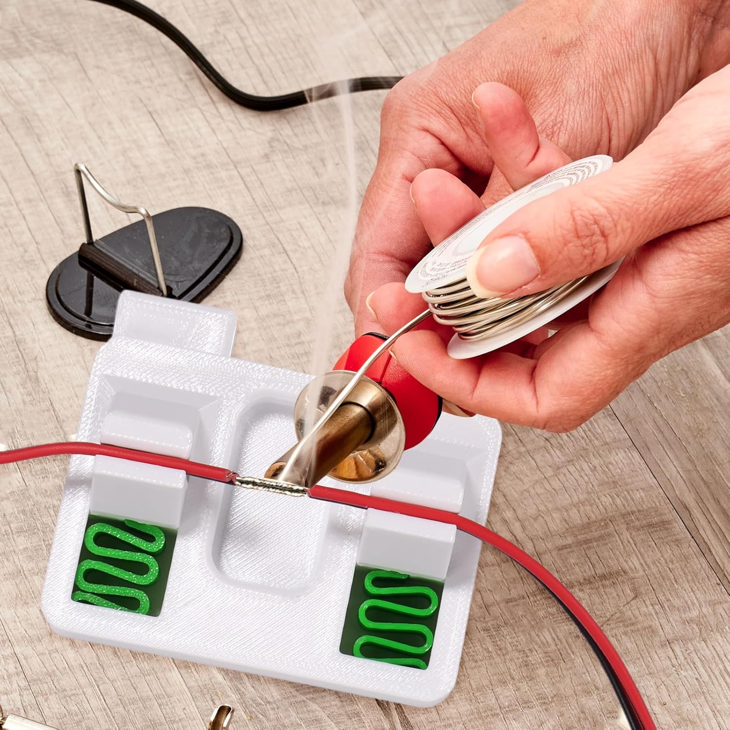 Adjustable 3D Soldering Holder- Adjustable Wire Holder for Soldering - Stand Alternative to Solder Clamp and Third Hand - Station and Stand Accessories
