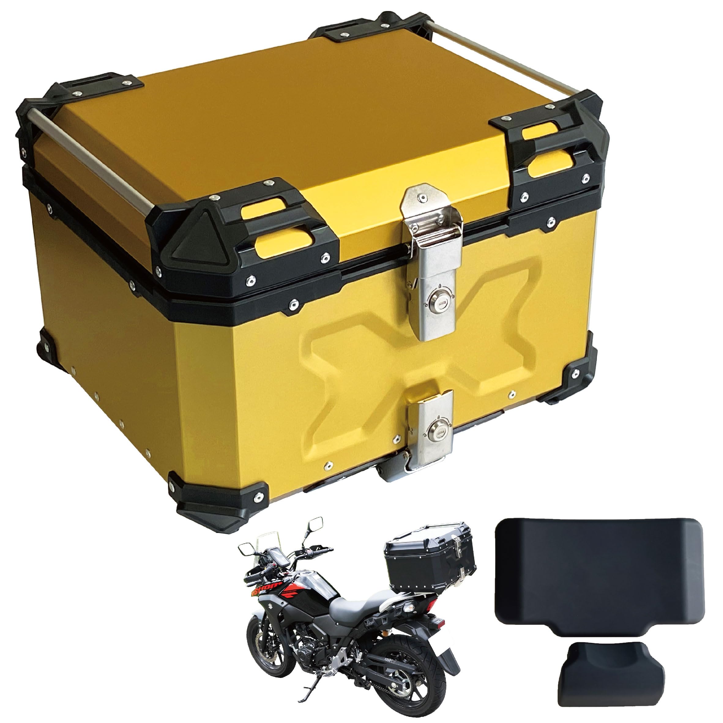 Amazon | ONE STEP バイク用リアボックス 大容量 22L 45L 55L 65L 100L 