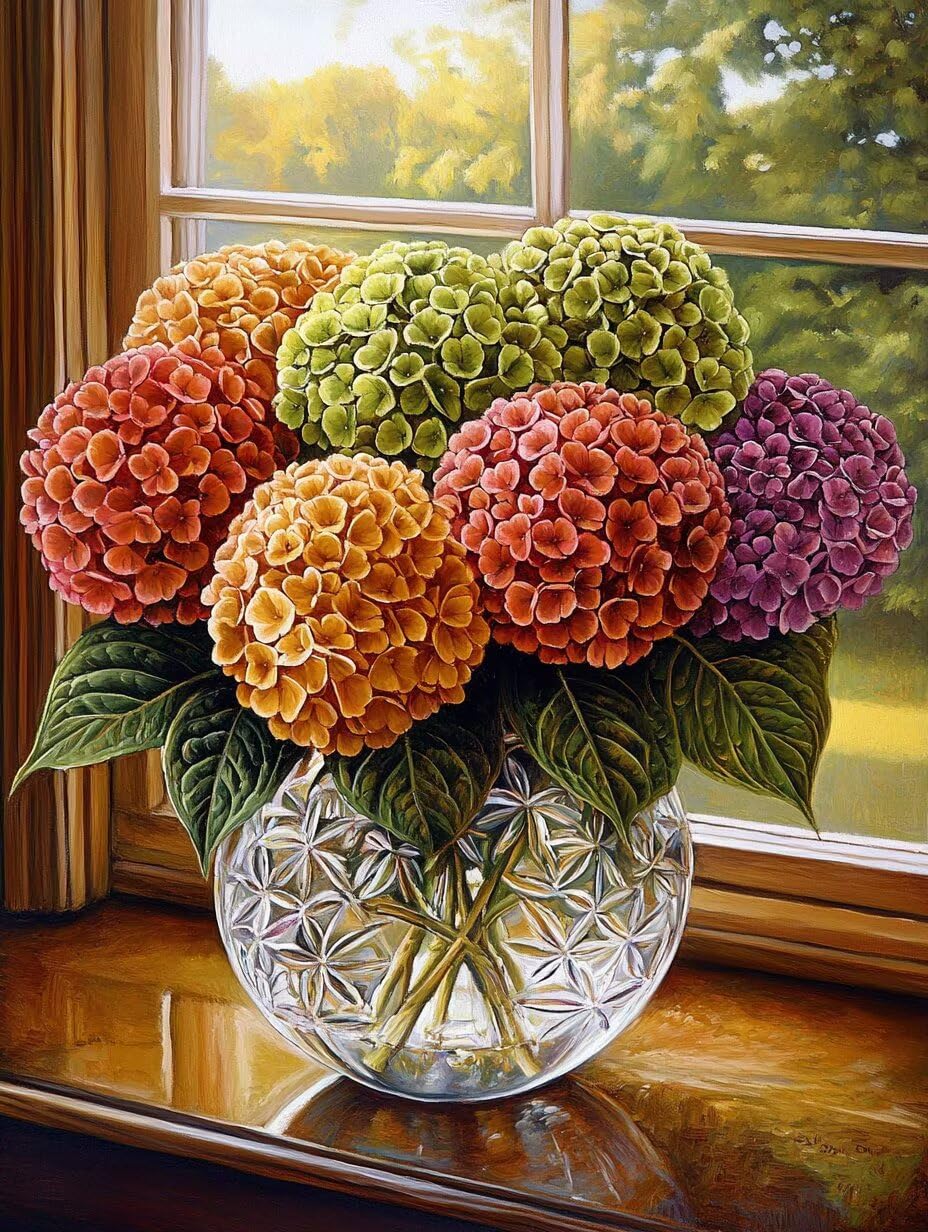 Diamond Painting Fleur 5D grand format 90x120cm avec broderie diamant complet strass - 8