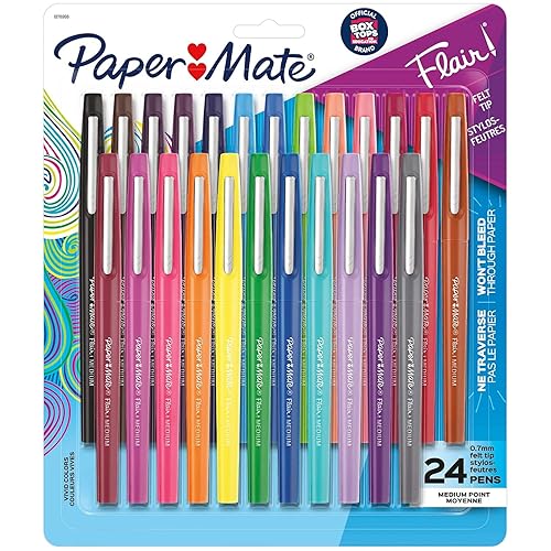 Miniatura 5 de Paper Mate InkJoy Bolígrafos de gel de colores surtidos y bolígrafos de punta de fieltro Flair, punta media (0.028 in), surtido