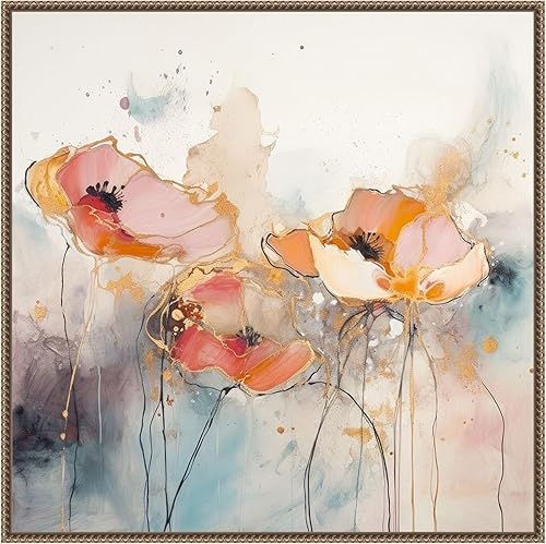 Amanti Art Lienzo enmarcado para pared, 30 x 30 pulgadas, prado de delicias florales I de Irena Orlov, arte de lienzo enmarcado para decoración de