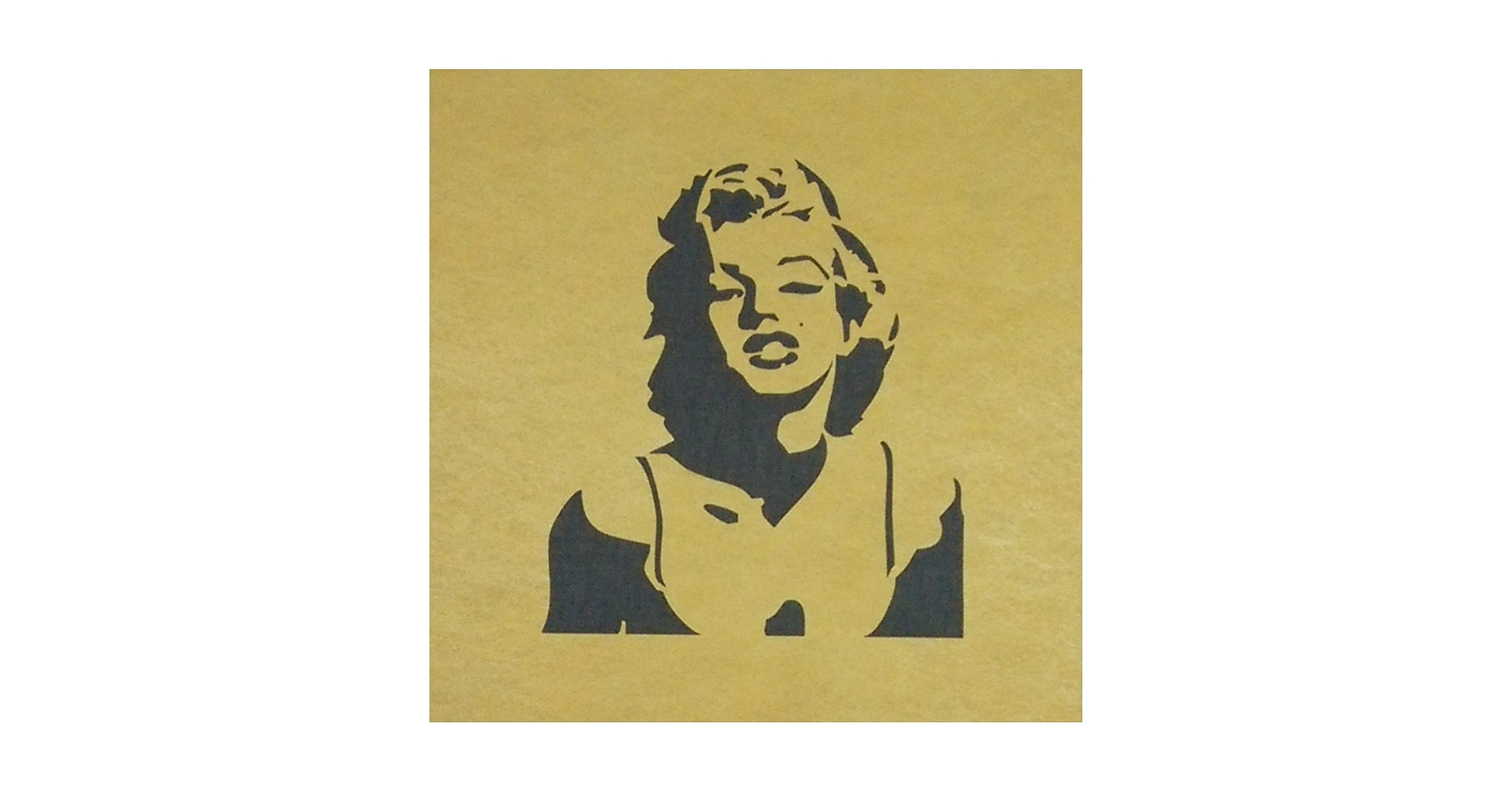 Amazon.co.jp: ステンシルシート マリリンモンロー シルエット 3