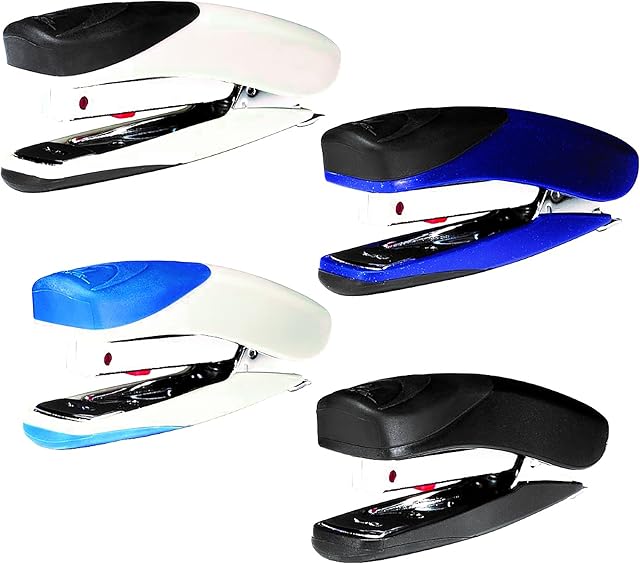 Rexel Bambi Mini Stapler, 10 Sheet Capacity, Metal Body, Includes Staples, Assorted Colours, 2100154