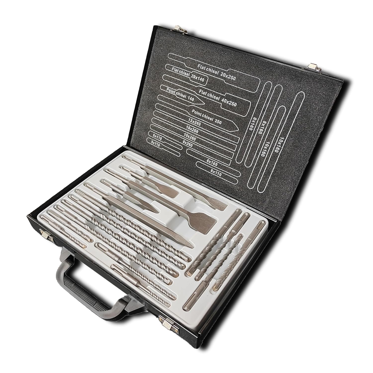 Rotary Hammer Drill BeHappy 17PCS Rotary Hammer SDS Plus Drill