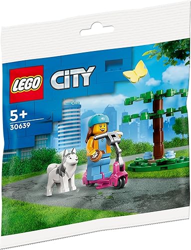 Miniatura 5 de BRICKCOMPLETE Lego City 60367 - Plano de pasajeros y 30639 para perros y scooter (2 unidades)