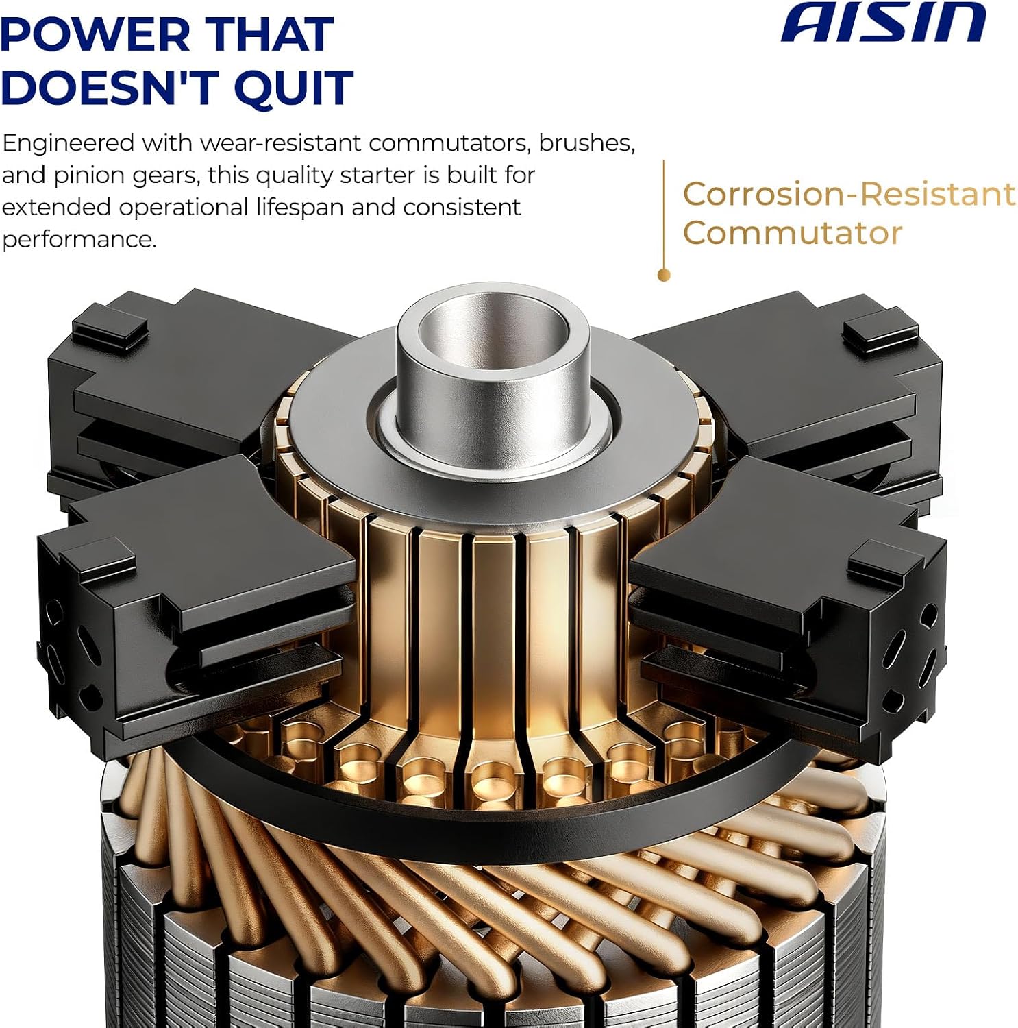 AISIN AFTERMARKET ESMAZ-00330 Starter Motor - Compatible with Toyota Camry 2002-2017, RAV4 2006-2018, Corolla 2009-2010, Highlander 2004-2019, Lexus RX350 2007-2015, ES330 2004-2006, ES350 2007-2018