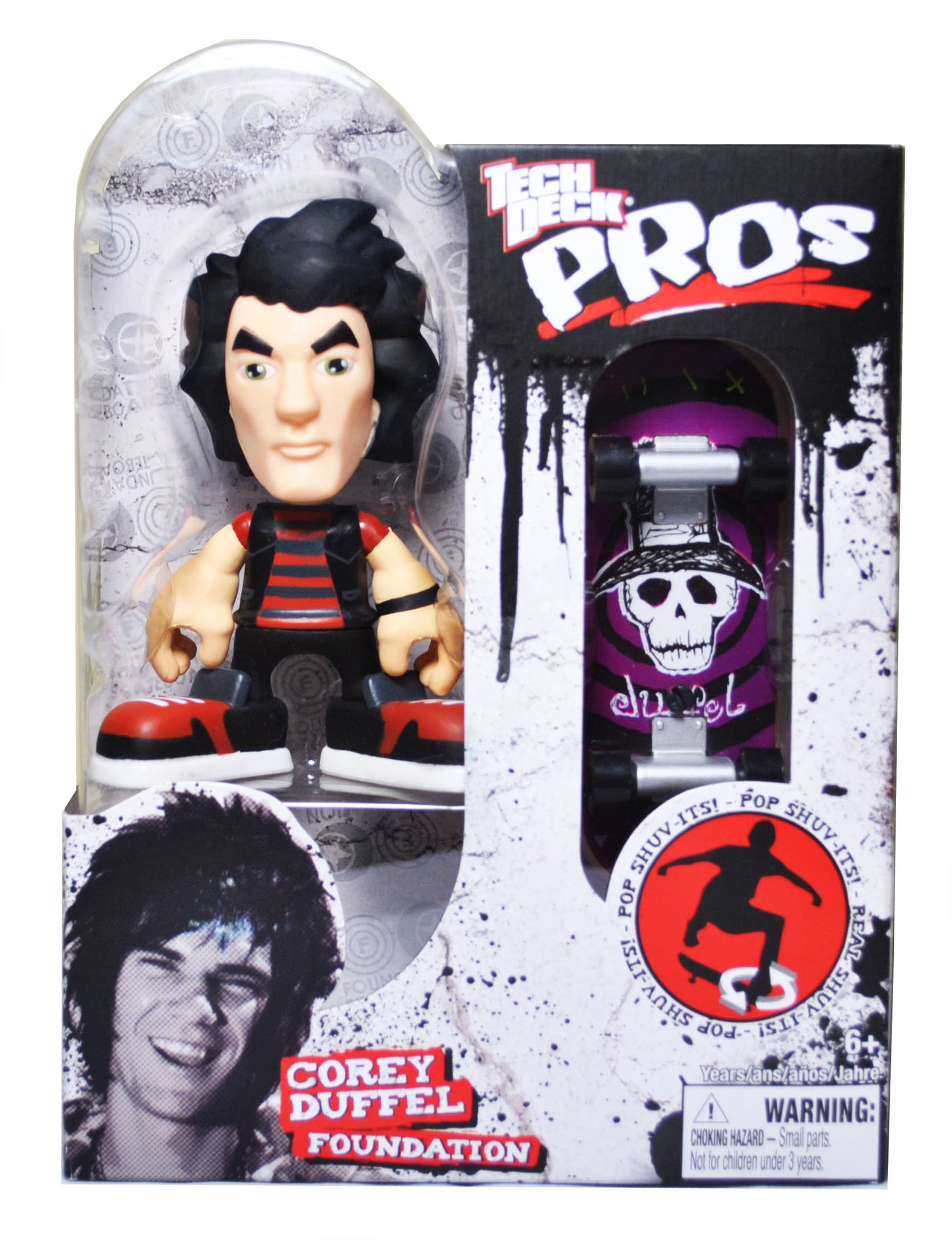 Tech Deck Pros - Finger Skateboard 3-1/2 Inch Tall Skater Action