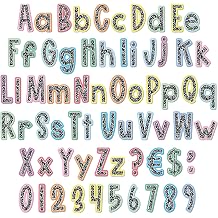 Mooliwe 134 Pcs Colorful Composition Bulletin Board Letters Alphabet Set