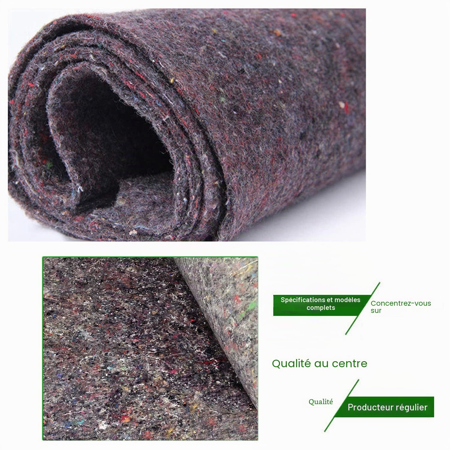 YRHome Rouleau de non-tissé de peintre de 50 m - 50 m - 180 g/m² - Revêtement intérieur pour sol - Avec revêtement antidérapant - Rouleau de carrelage de protection pour travaux de peinture