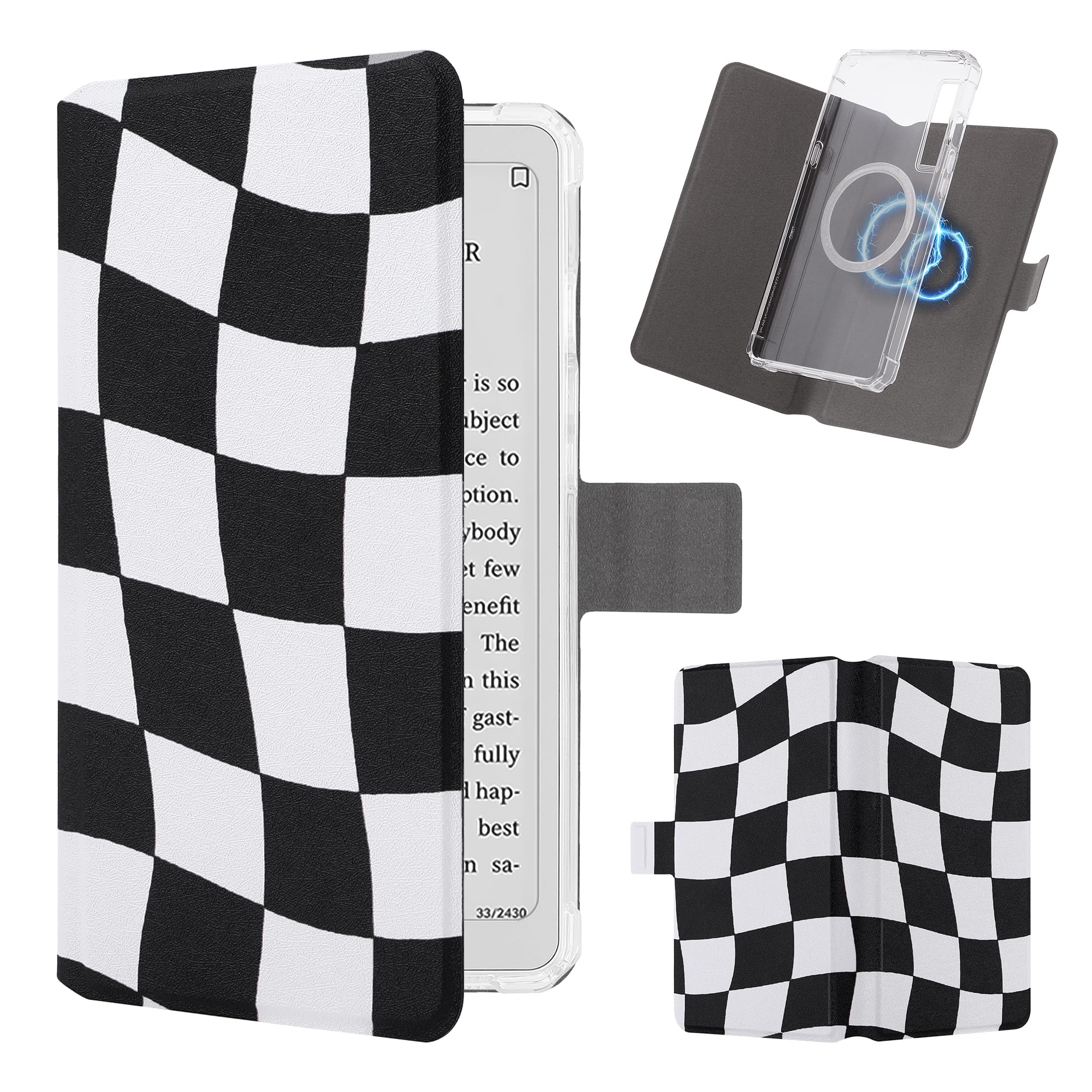 Custodia 2 in 1 per Onyx BOOX Palma 2 / Palma, custodia magnetica a libro staccabile, custodia sottile in pelle PU con accensione e spegnimento automatico