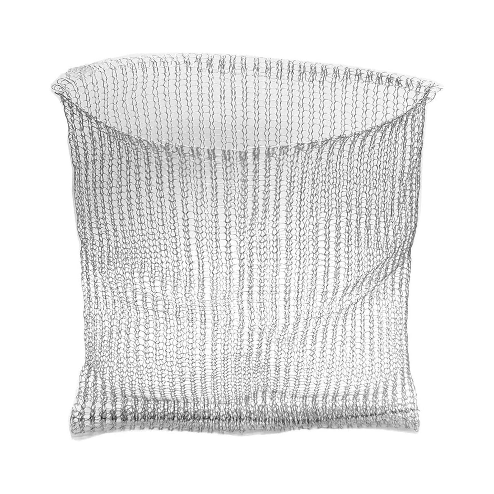 ZNJAMN 5Pc Stainless Steel Metal Plant Mesh Bag Wire Knitted Protection Plants Root Pouches Basket Rodent-proof Control Bags for Plant Roots(30x15cm)