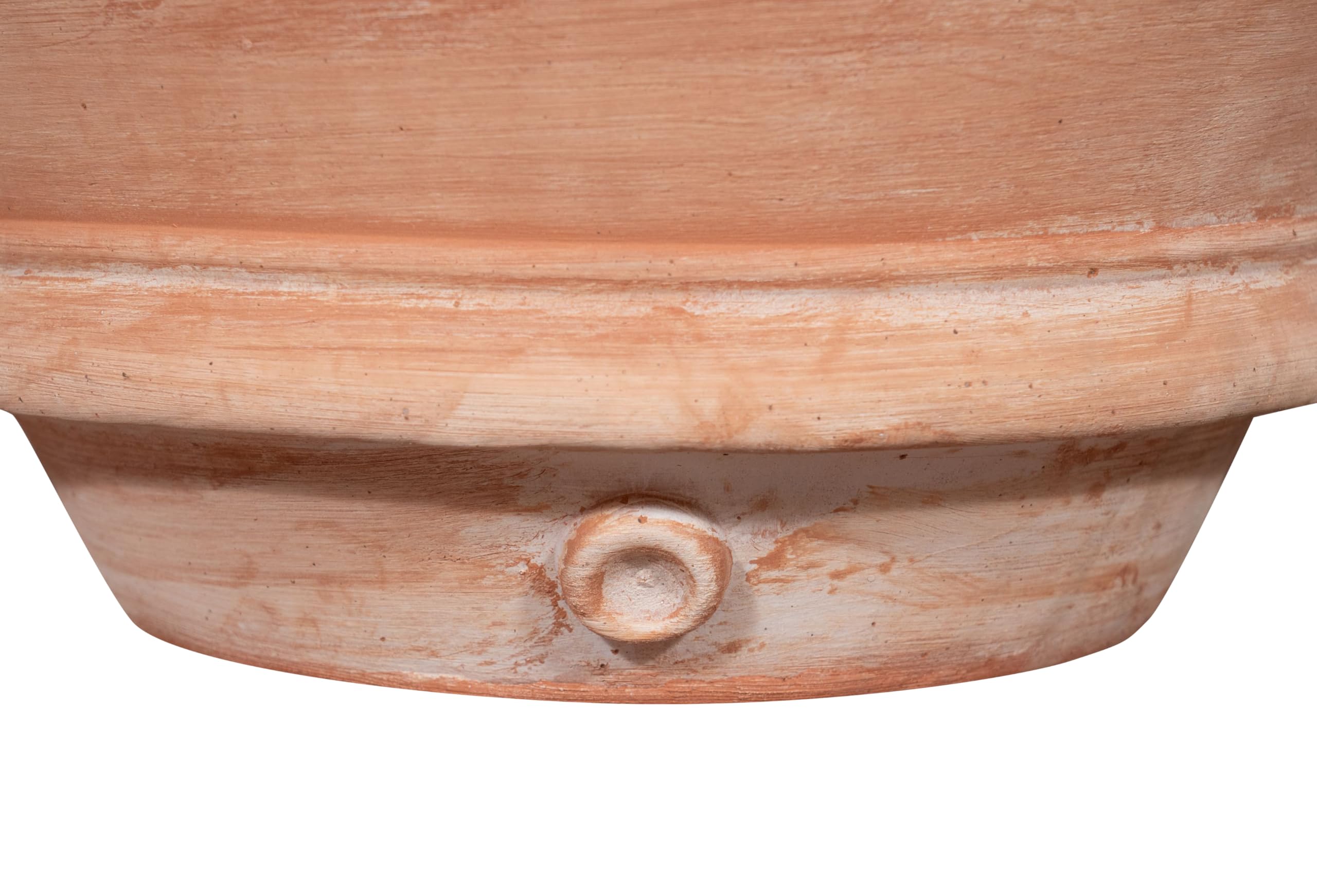 Biscottini Orcio in terracotta con manici 56x46x40 cm - Vasi per piante - Fioriera da esterno - Vaso in terracotta - Vaso alto da interno - Fioriere da esterno decorativa