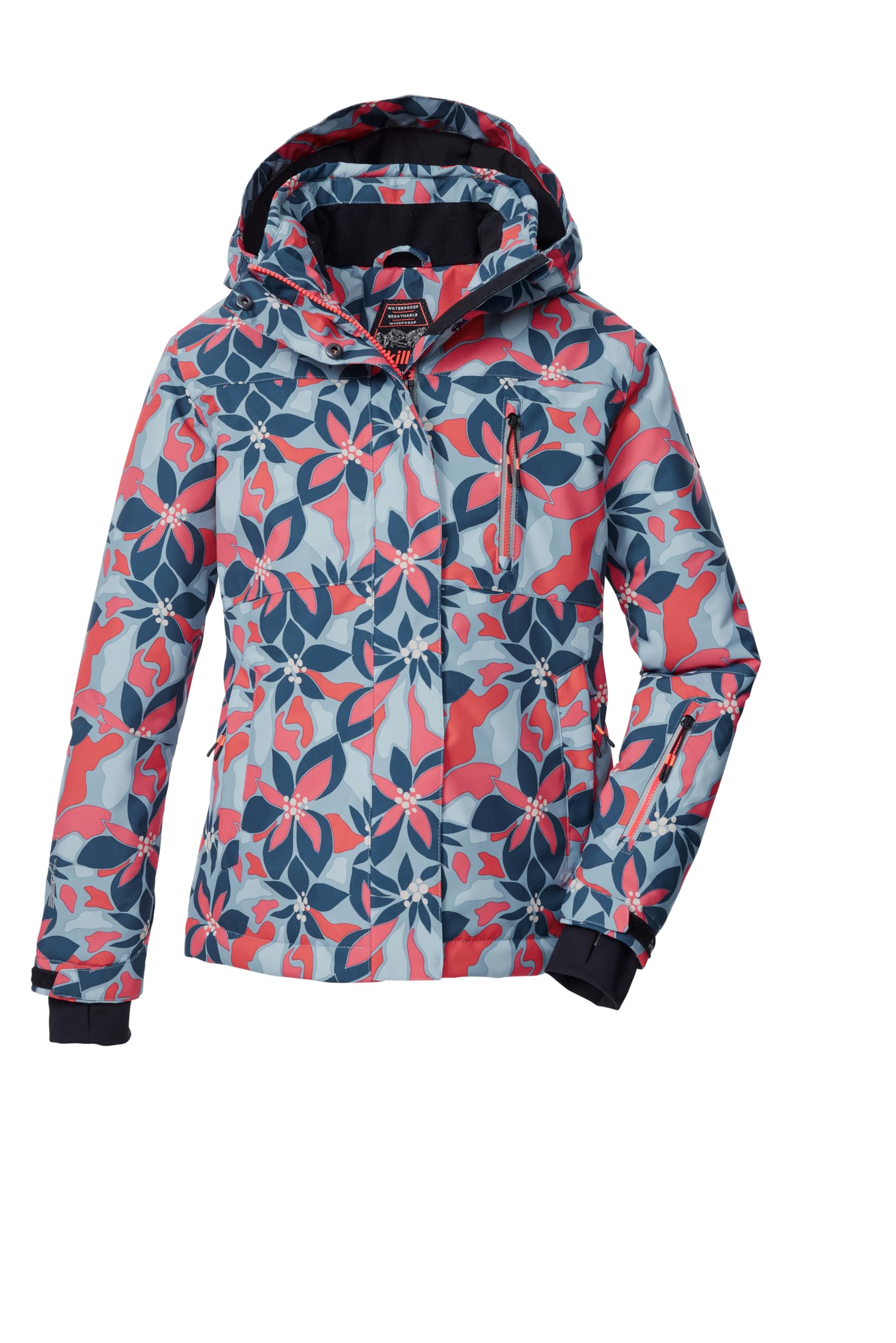 Killtec Mädchen Ksw 211 Grls Ski Jckt Skijacke/Funktionsjacke mit Kapuze und Schneefang