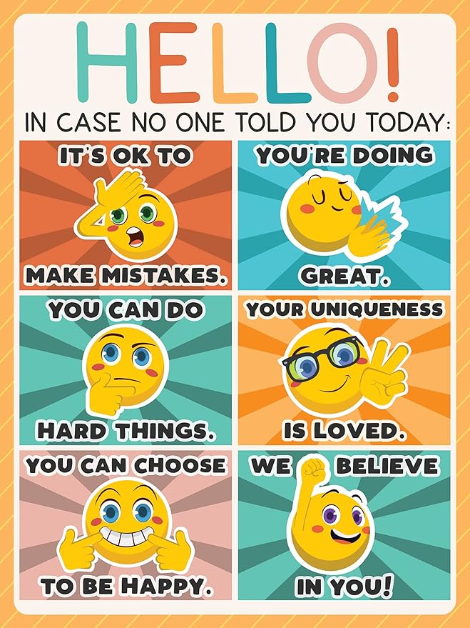 Classroom Poster Bulletin Board Decorations for Elementary or Middle School