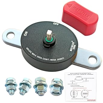 ON/Off Battery Disconnect Switch 12V-48V Corrosion-Resistance, Waterproof