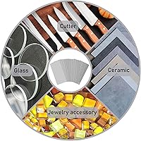 Vista 5 de Diamond Whetstone Sharpening Stone Replacement Blade Grit 80, 170x75mm Rectangle Diamond Grinding Sanding Disc Sheet, Knife Sharpener Grinding Plate