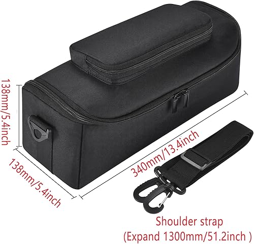 Miniatura 2 de Bolsa de mano para Sony SRS-XB43 Extra BASS inalámbrico Bluetooth potente altavoz portátil, SRS-XB43 bolsa de hombro resistente, bolsillo de